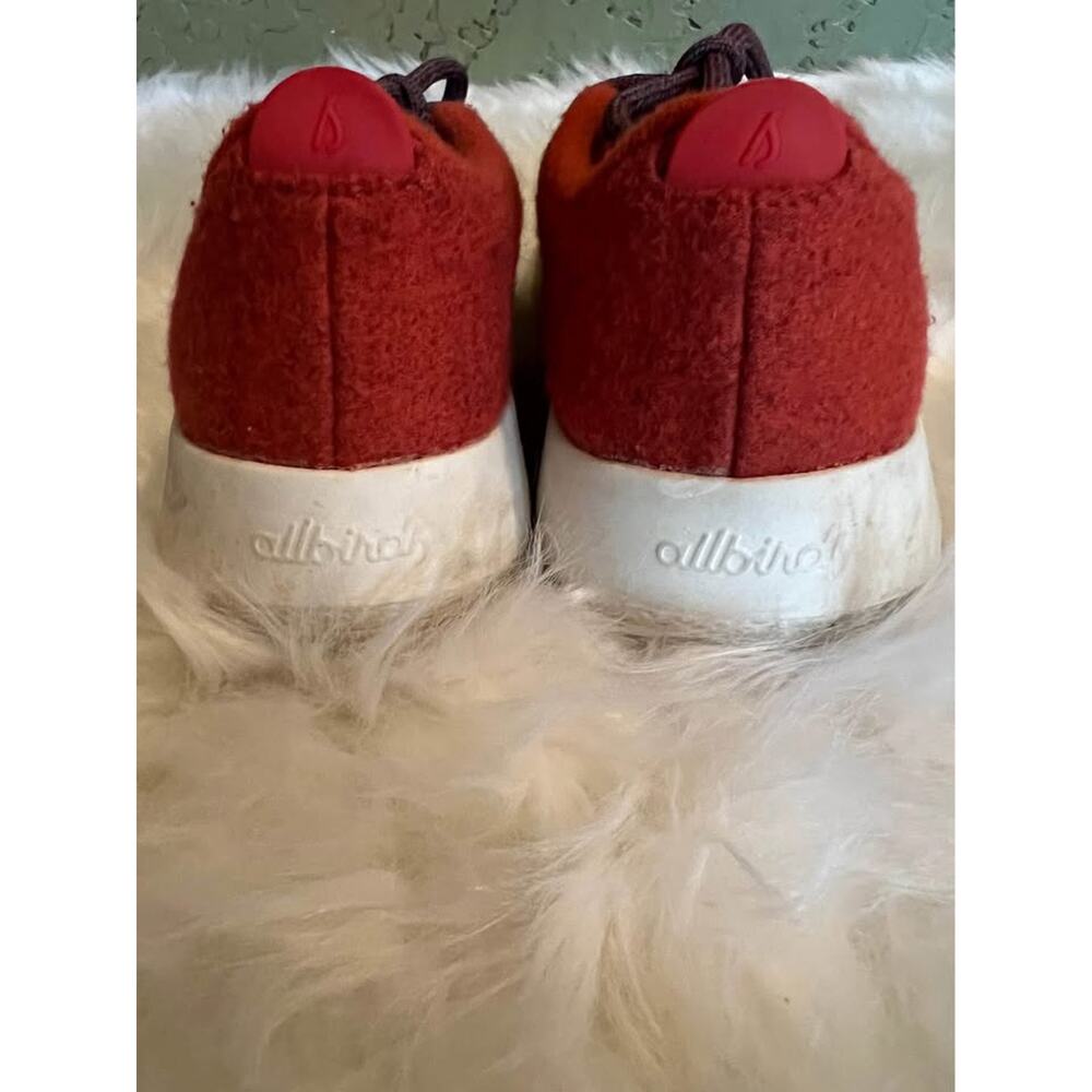 Allbirds Women Wool Runners Rust Red Merino Wool Sneakers Size 5 WRM W5 - Picture 4 of 6